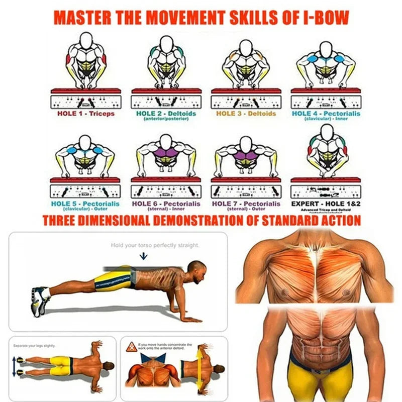 Home Gym Equipment 30In1 Home Workout Set with Foldable Push up Bar, Resistance Band Professional Push up Strength Training Equ