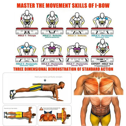 Home Gym Equipment 30In1 Home Workout Set with Foldable Push up Bar, Resistance Band Professional Push up Strength Training Equ