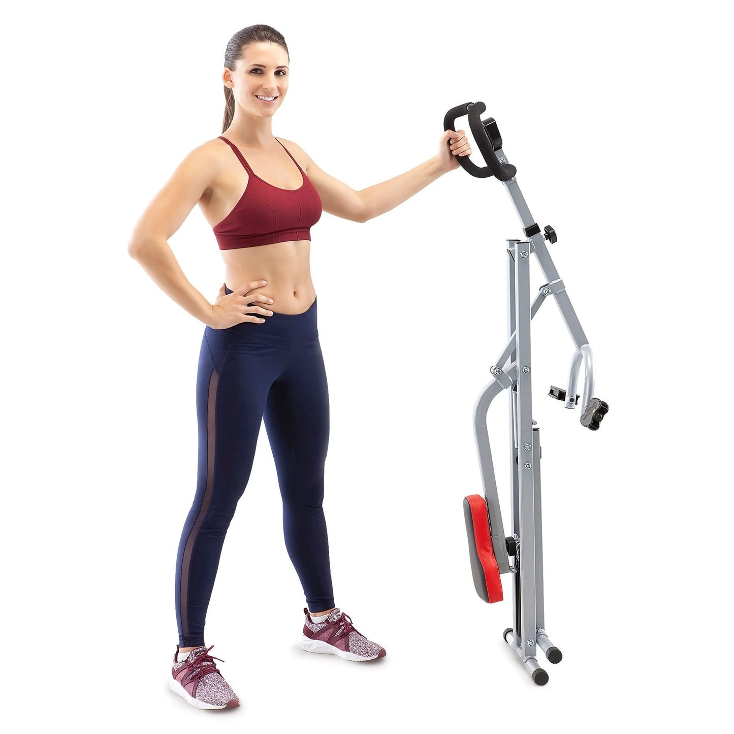 Marcy Fitness Squat Rider Machine Bench, Black, Steel Frame, 28 Lb